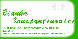 bianka konstantinovics business card